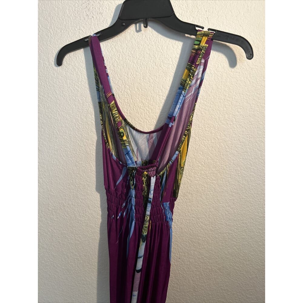 Women’s Purple Multi Color Summer Dress Long 4XL NWT - Picture 2 of 4